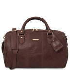 Lisbona - Travel leather duffle bag - Small size