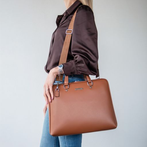 Verona - Sac business en cuir Saffiano