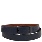 Elegant double-sided leather belt 35mm in smooth leather