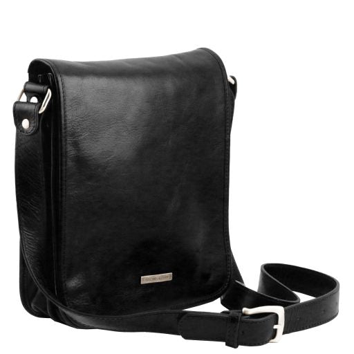 TL Messenger - Two compartments leather shoulder bag Secondary image
