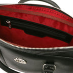 Prato - Elégante serviette pour portable en cuir Saffiano