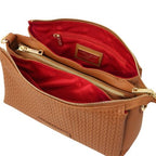 DEDALO — Woven Leather Crossbody Bag