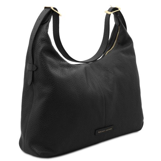 PLENIA — Oversized Leather Shopper Bag