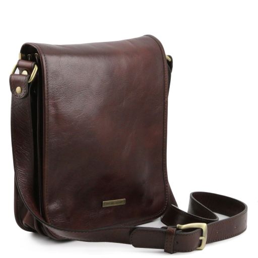 TL Messenger - Sac bandoulière en cuir 2 compartiments Secondary image