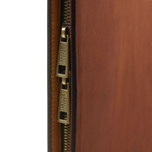 Costantino - Leather document case with handle
