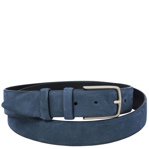 Elegant nubuck leather belt 35mm
