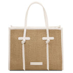 Frame - Sac à bandoulière en raphia