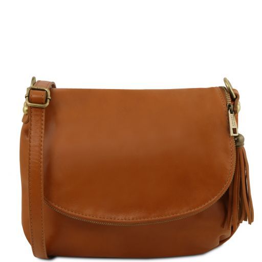 TL Bag - Soft leather shoulder bag with tassel detail