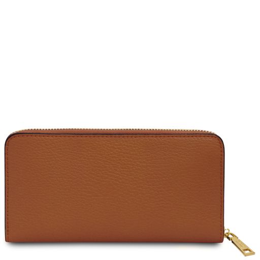 Financier - Elégant Portefeuille en cuir entièrement zippée