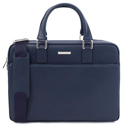 Torino - Cartable porte ordinateur en cuir Saffiano