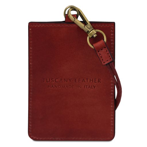 Porte-badge en cuir