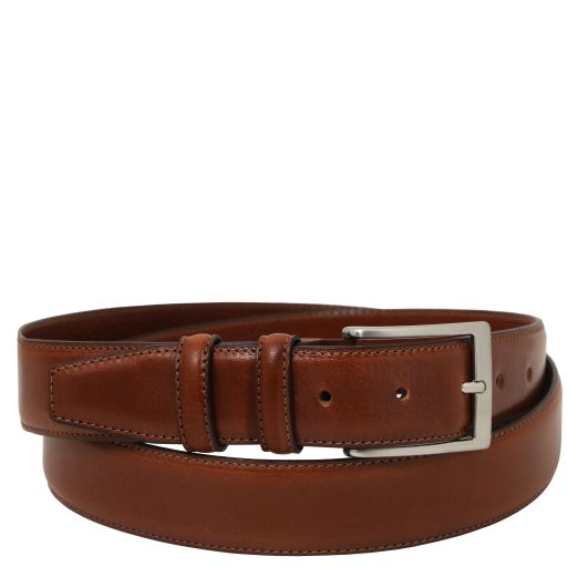 Classic full-grain leather belt 35mm