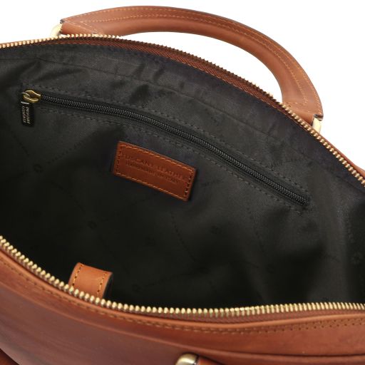 FERRARA – Italian Leather Laptop Briefcase