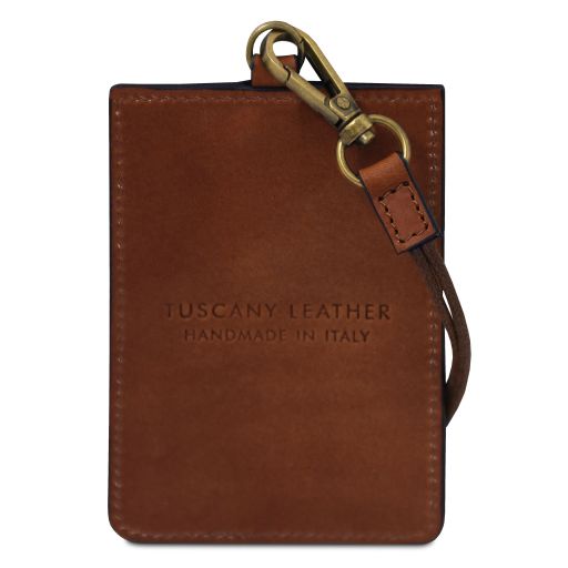 Porte-badge en cuir