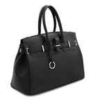 TL Bag - Leather handbag with golden hardware