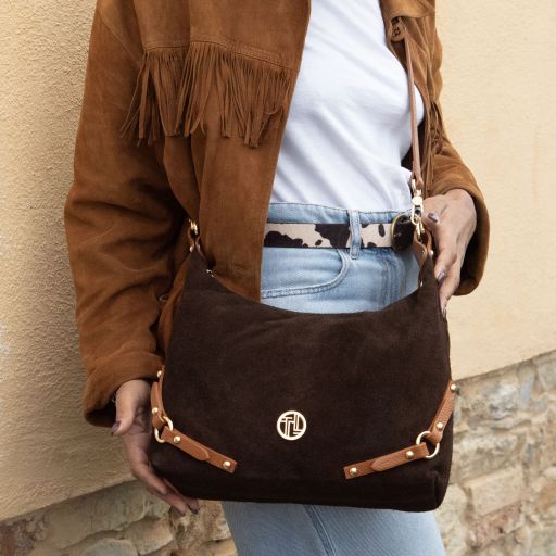 Sierra - Suede leather shoulder bag
