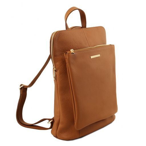 TL Bag - Sac à dos pour femme en cuir souple