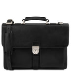 Assisi - Cartable en cuir avec 3 compartiments