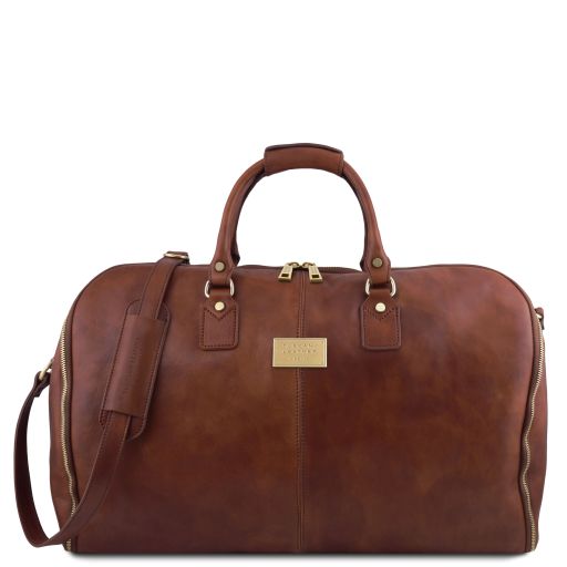Antigua - Travel leather duffle/Garment bag