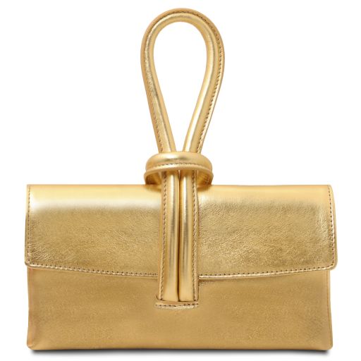 TL Bag - Metallic leather clutch