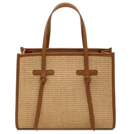 Frame - Sac à bandoulière en raphia