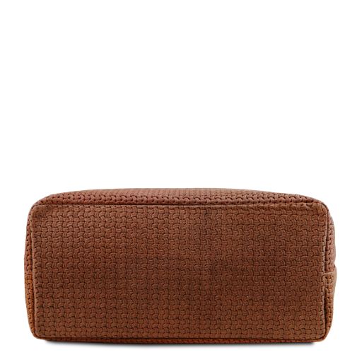 TL KeyLuck - Sac shopping en cuir imprimé tressé