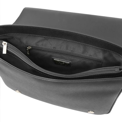 Messenger - Sac messenger en cuir Saffiano