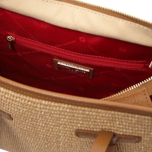 Frame - Sac à bandoulière en raphia