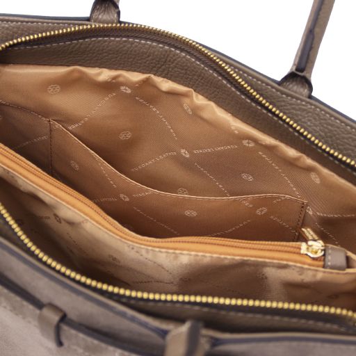 Tenace - Suede leather handbag