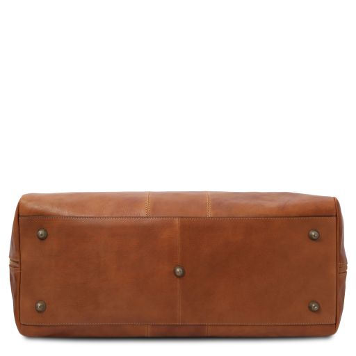 Lisbona - Travel leather duffle bag - Large size