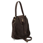 Nomade - Suede leather fringe shoulder bag