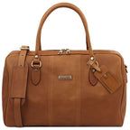 Lisbona - Travel leather duffle bag - Small size
