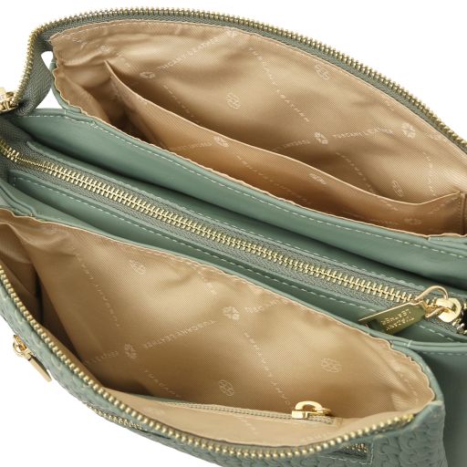 DEDALO — Woven Leather Crossbody Bag