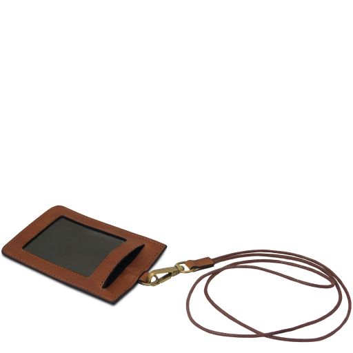 Porte-badge en cuir