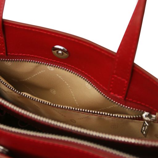 Palermo - Saffiano Leather briefcase 3 compartments for women