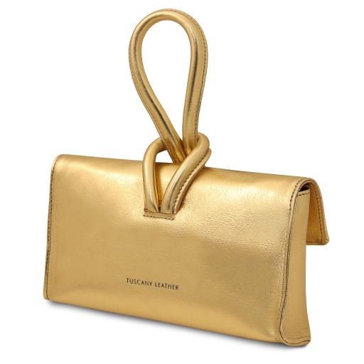 TL Bag - Metallic leather clutch
