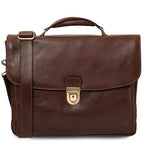 Alessandria - Leather multi compartment TL SMART laptop briefcase