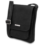Jimmy - Leather crossbody bag for men with front pocket