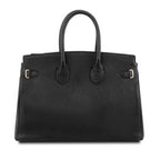 TL Bag - Leather handbag with golden hardware