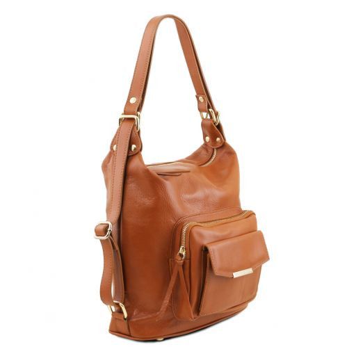 TL Bag - Leather convertible backpack shoulderbag