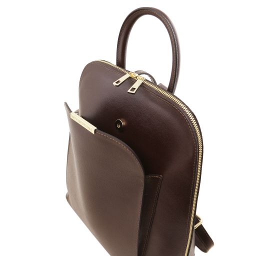 TL Bag - Saffiano leather backpack for women