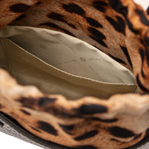 Croque - Croc print leather handbag