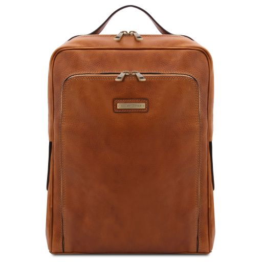 Bangkok - Leather laptop backpack