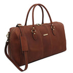 Lisbona - Travel leather duffle bag - Large size