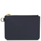 Leather card holder with handle