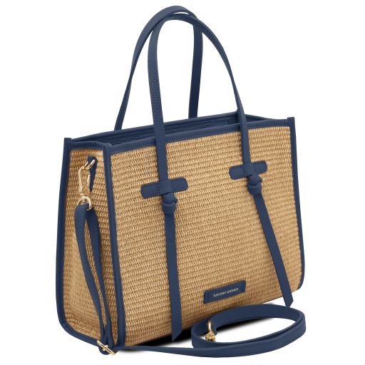Frame - Sac à bandoulière en raphia