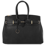 TL Bag - Leather handbag with golden hardware
