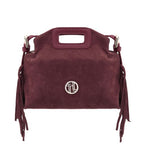 Nomade - Sac à main en cuir daim et franges