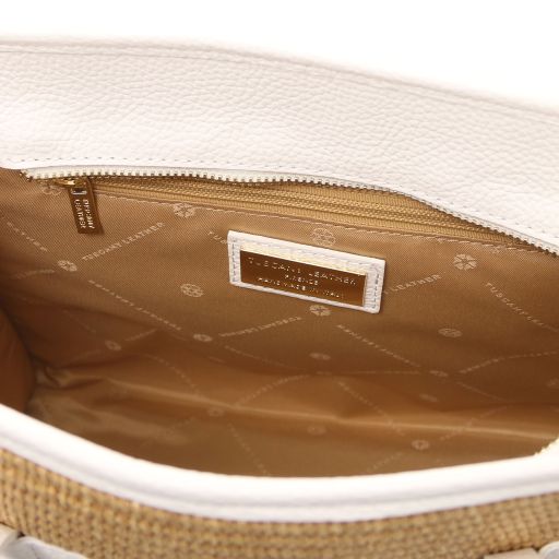 Frame - Sac à bandoulière en raphia