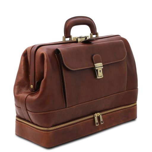 Giotto - Exclusive double-bottom leather doctor bag